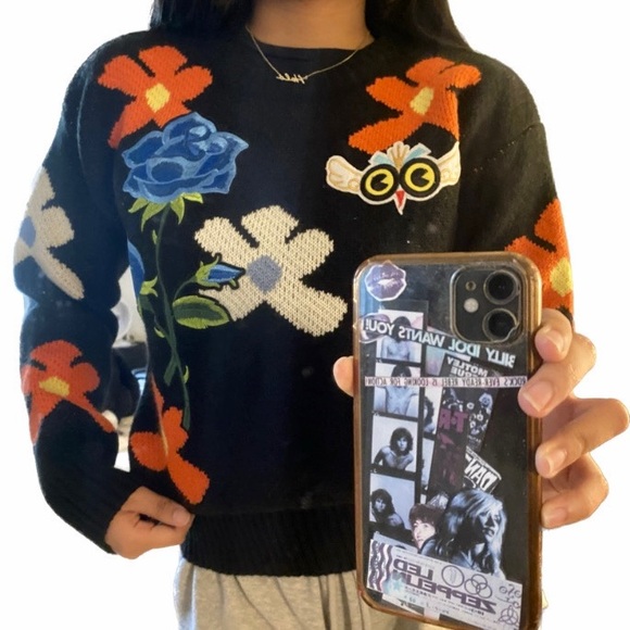 Wool Crewneck Grandma Sweater - Picture 5 of 5